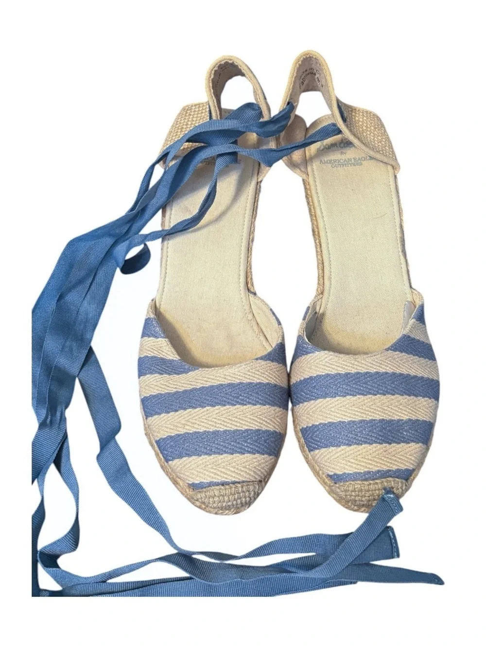 Sam Edelman for American Eagle Outfitters Striped Lace Up Espadrilles